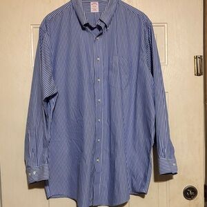 Brooks Brothers Blue‎ and White Striped Shirt